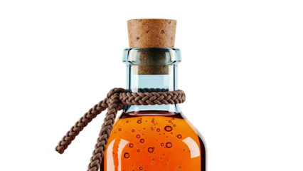 Potion bottle with cork and braided rope