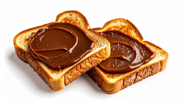Vegemite on Toast Isolated on White Background  