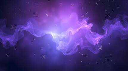 Cosmic Purple Nebula Abstract Background