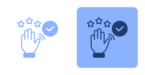 Fototapeta premium Accountability Mixed Two-tone color and contrasting background icon illustration