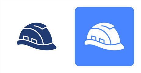 Fototapeta premium Safety Helmet Glyph Two-tone color and contrasting background icon illustration