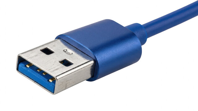 Blue USB Type A Cable High Speed Data Charging Connector