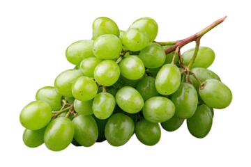 Bunch of ripe green grapes on a dark background studio shot fruit food