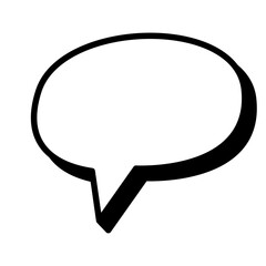 Bubble Chat Retro Graphic Illustration