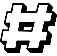 Hastag Social Media icon