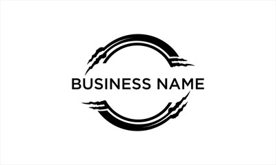 Bold circular logo with claw marks and business name text.