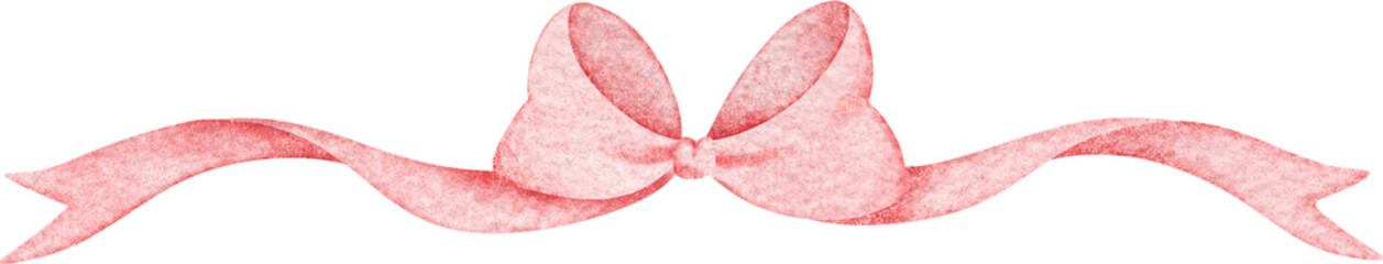 Watercolor Pink Ribbon
