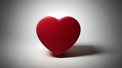 A heart symbol represents love on Valentine's Day indoors.