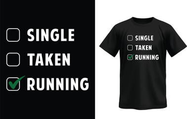 Obraz premium Running Priority: A graphic composition showcases the dynamic lifestyle choice, highlighting the prioritization of running with a playful design, with an element of humor. 