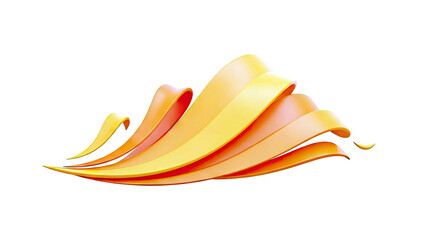 Fototapeta premium Orange and Yellow Abstract Swirls