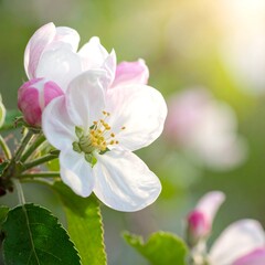 Obraz premium A close-up of a white flower