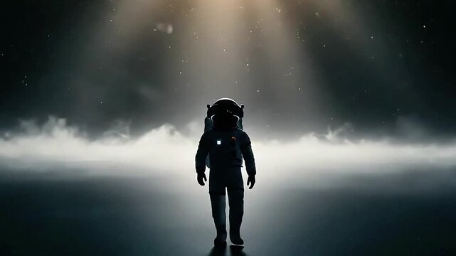 Astronaut Startup Journey and Exploration Concept