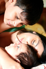 Three latin siblings with big age difference.