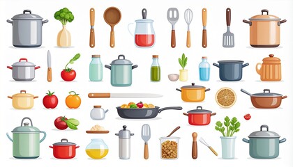 シンプルなキッチンツールの背景