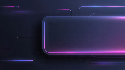 Obraz premium Abstract Neon Lines Digital Interface Background
