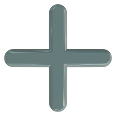 Obraz premium Simple Plus Sign Addition Symbol