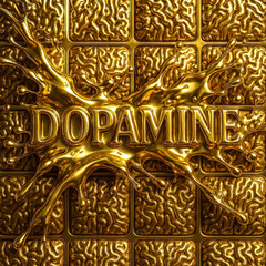 Blue Digital Human Brain Silhouette with Glow