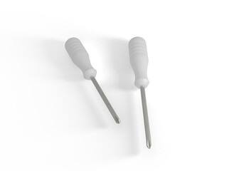 Minimal Screwdriver Mockup for Tool Branding