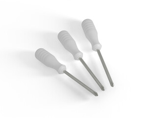 Screwdriver Mockup for Tool Branding
