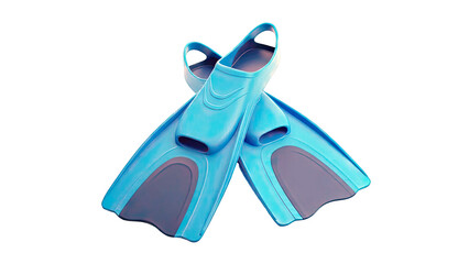 Pair of Blue Scuba Diving Fins