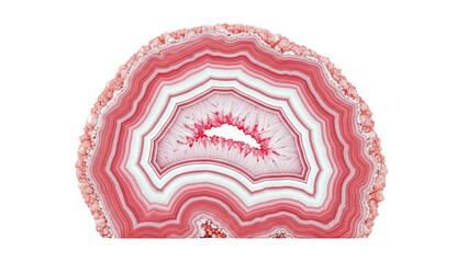 Pink and White Agate Slice