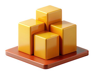 Obraz premium Financial chart with columns showing increasing trend for business data