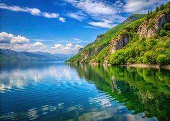 Reflections Calm Waters Lake Ohrid