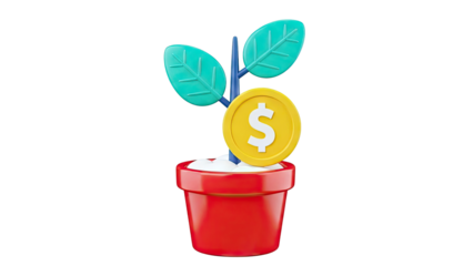 Money Plant Growing in Pot