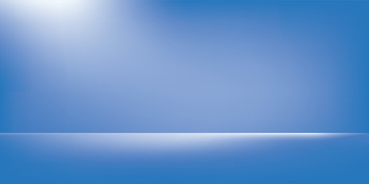 Blue gradient background with empty space for product placement or text. simple background. modern background.