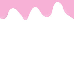 Pink Drip Border Illustration