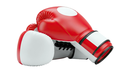 Red and White Boxing Gloves