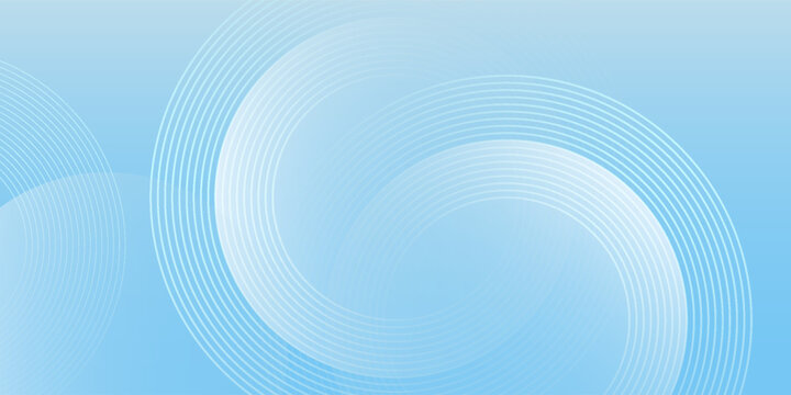 Abstract minimalist banner on blue background. Paste bluel colorful white gradations.