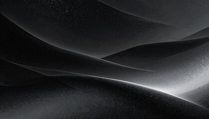 Abstract grayscale waves with smooth curves and gradients, evoking depth and fluid motion.