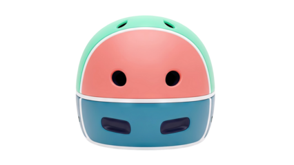 Colorful Kids Helmet with Watermelon Design