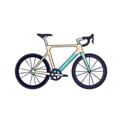 Fototapeta premium Vector Illustration of a Modern Road Bike
