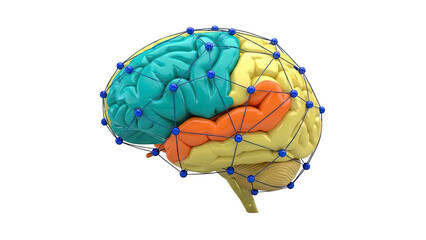 3D Brain Model with Network Overlay