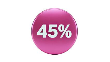 45 Percent Discount Icon