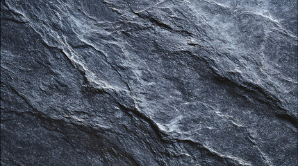 Fototapeta premium Dark Gray Slate Stone Texture with Natural Layers and Crevices
