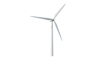 Wind turbine and trees isolated isolated on transparent background
