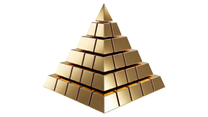 Golden Pyramid of Gold Bars