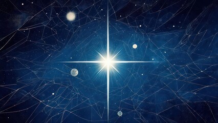 Cosmic starburst, celestial network