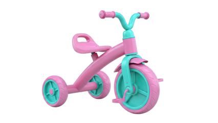 Pink and Teal Children's Tricycle