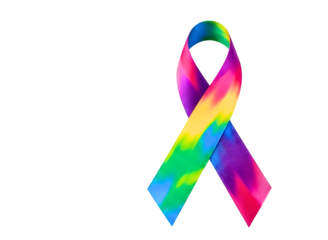 awareness ribbon isolated on transparent background