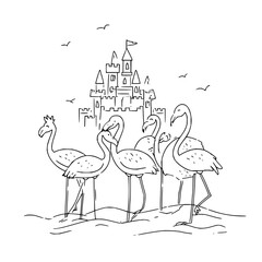 Abstract Dark Space with Deep Black Void