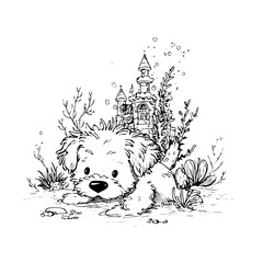 Conceptual Abstract Black Background with Copy Space