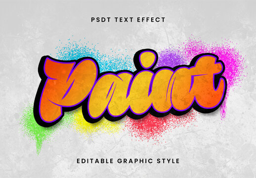 Paint Splash Street Graffiti Text Effect
