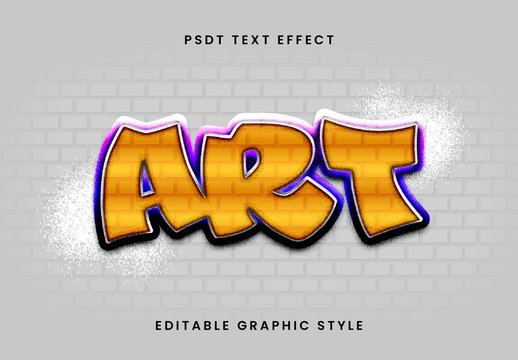 Orange And Purple Rough Wall Street Graffiti Text Effect Bold Bubble Cartoon Font