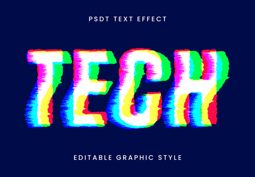 Glitch RGB Text Effect