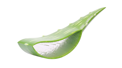 Cross-section of a fresh Aloe Vera leaf