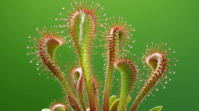 Venus Flytrap Plant Close Up Details.